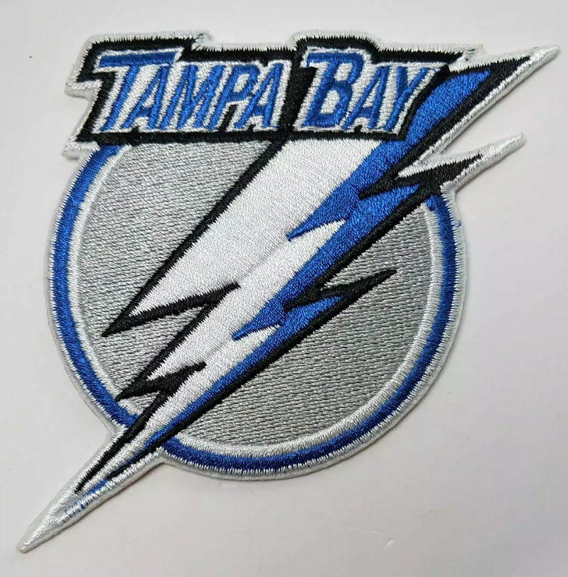 Tampa Bay Lightning Logo Iron on Patch 8.1cmx8.5cm